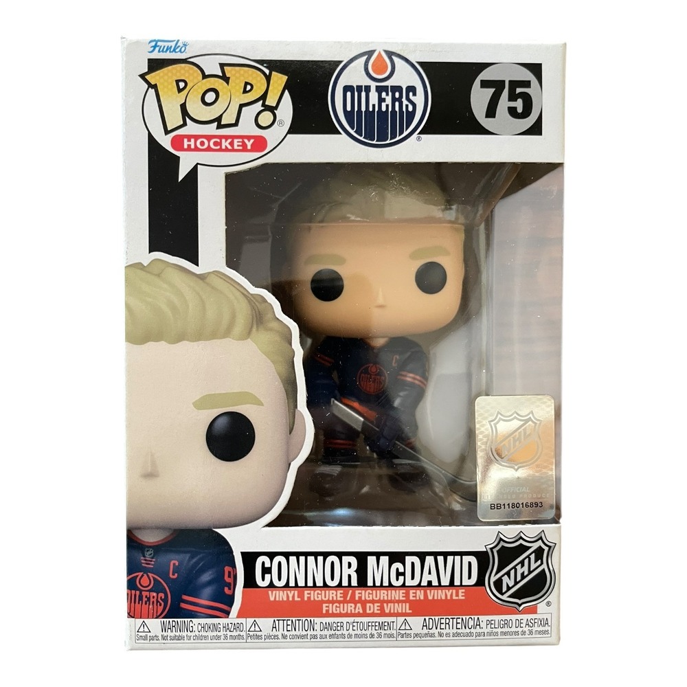 Funko Pop! Hockey #75 Connor McDavid Edmonton Oilers NHL Vinyl Figure New In Box